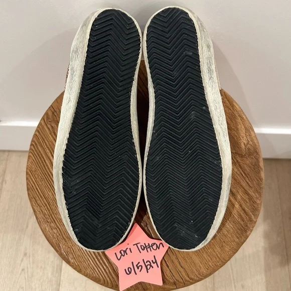 Golden Goose Rose Gold Glitter MidStars sz 38 - Picture 5 of 11